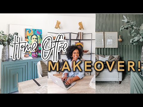 DIY HOME OFFICE MAKEOVER! | Two Person Home Office Set Up | Home Office Design Ideas