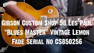 Top Shelf Guitars - Gibson Les Paul "Blues Master" Vintage Lemon Fade Serial No CS850256