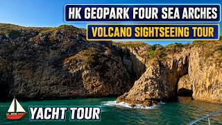 Hong Kong Geopark Boat Tour 🚤 | Sai Kung Volcano &amp;amp; Four Sea Arches | Beyond the City