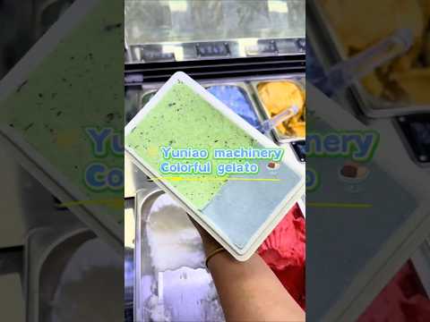 Dive into Gelato Packing: A Visual Immersion #icecream #dessert #gelato #satisfying #asmrfood