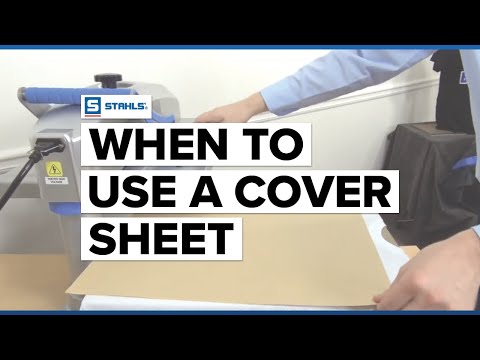 Heat press tip when to use a cover sheet