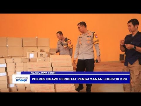 POLRES NGAWI PERKETAT PENGAMANAN LOGISTIK KPU