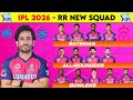 Rr Squad 2026 IPL 2026 Rr Team Squad Rajasthan Royals New Team 2026