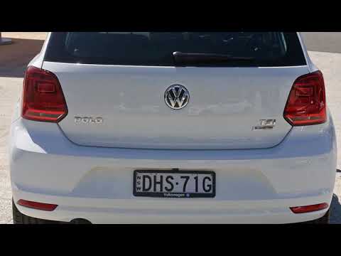 2016 Volkswagen Polo 6R MY16 66TSI Trendline White 5 Speed Manual Hatchback