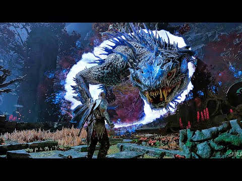 God of War Ragnarok - Kratos Vs. Nidhogg Boss Fight (4K 60FPS)