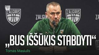 T.Masiulis prieš išvyką į Barseloną: apie varžovų lyderius ir C.Edwardso poelgį