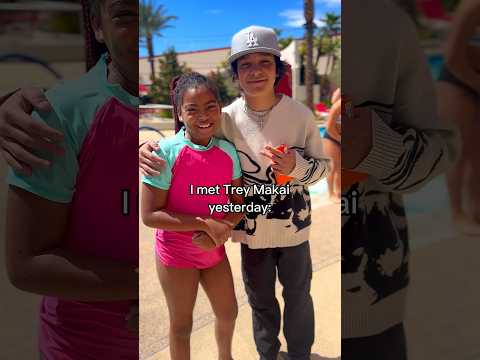 I MET TREY MAKAI! #shorts @TreyMakai​⁠#tiktok #treymakai #resortsworld #youtubeshorts