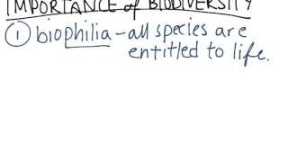 Importance of Biodiversity