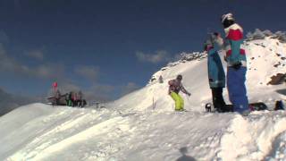 preview picture of video 'BoardnLodge Snowcamp Nassfeld Austria 2011'