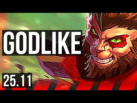 WUKONG vs VLADIMIR (TOP) | Godlike, Rank 10 Wukong, 500+ games | NA Challenger | 25.11