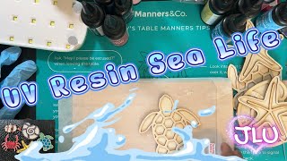 Resin Project - Transforming Wood Cut Outs with UV Resin👩🏽🎨🎨