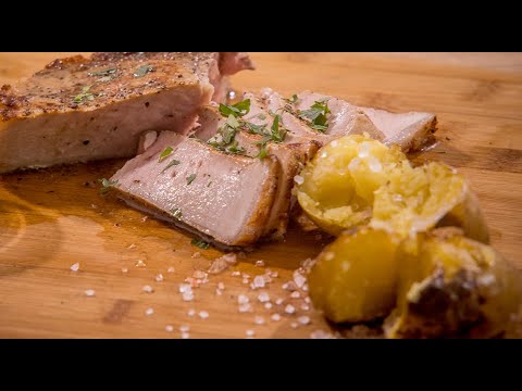 Wonderfully tender pork chop