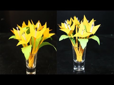 How To Make Paper Flowers #Beautiful Paper Flower By_Life Hacks 360