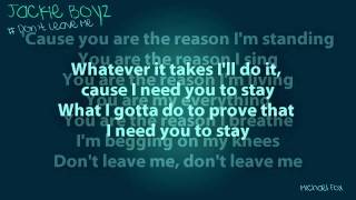 Mathew Kurz - Don&#39;t Leave Me [Lyrics on Screen] M&#39;Fox