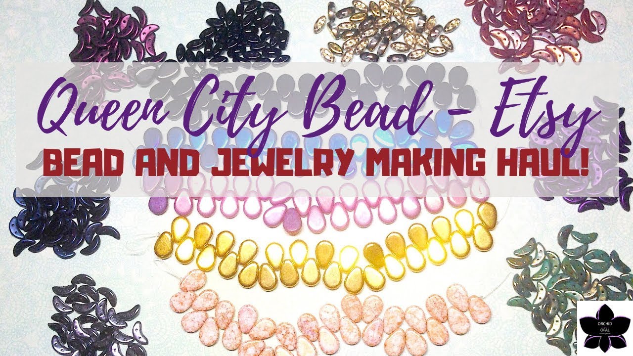Beautiful Czech Glass Bead Haul | Queen City Bead - Etsy | Beaded Jewelry Making