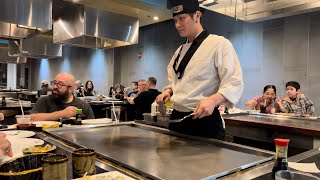 Hibachi Cooking At Ichiban Holmdel Japanese Restaurant, Holmdel, NJ, USA 4K Resolution
