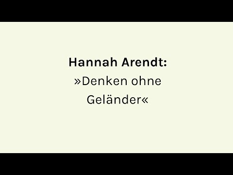 Der Andere Advent 2025/26 - Hannah Arendt