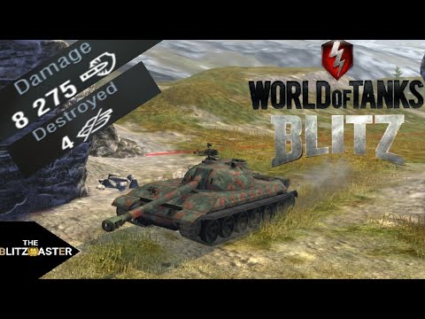 WZ-113  :  8275 Damage  4 kills  -WoT Blitz-