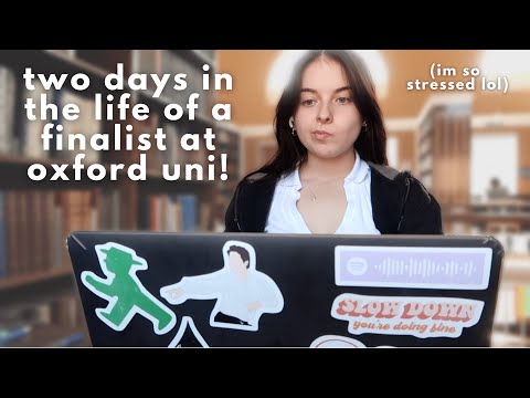 two days in the life of a finalist at oxford university (studying and an exam)! ad
