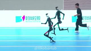 🏆🤖  Unitree wins the 4x100m relay! Tiangong & Taishan in 2nd & 3rd! #HumanoidRobot #WorldRobotGames