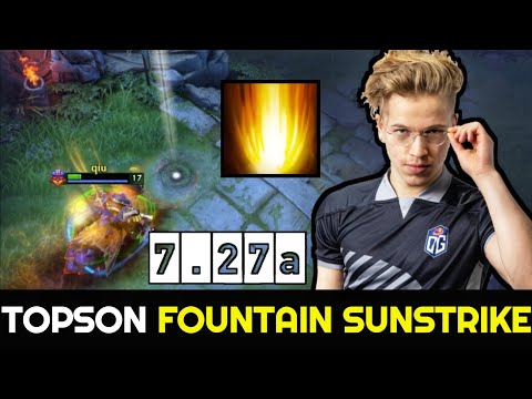 TOPSON Signature Invoker with Beautiful Fountain Sunstrike 7.27 Dota 2