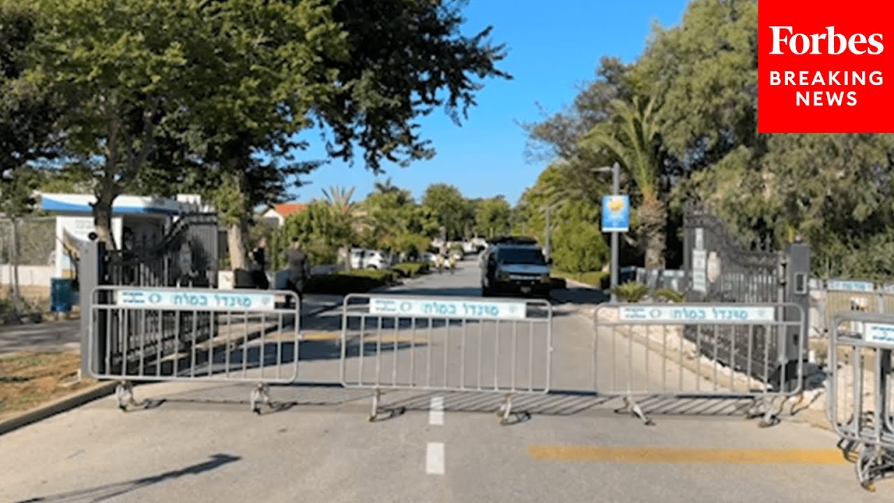 Emergency Personnel Respond To A Drone Strike In Caesarea, Northern Israel