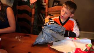 Young Flyers fan receives special gift