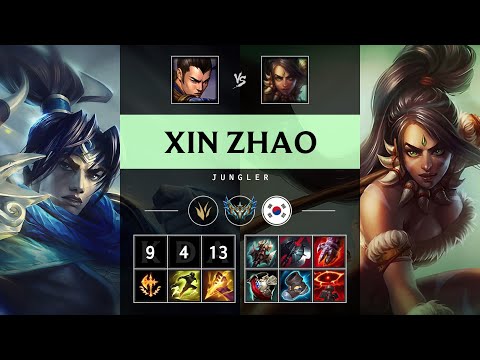 Xin Zhao Jungle vs Nidalee - KR Challenger Patch 25.15