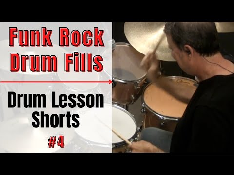 Funk Rock Drum Fills - Funk Drum Lesson 4- #shorts