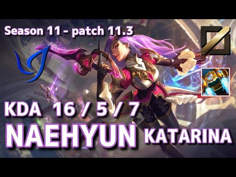 【韓国サーバー/M1】CGA Naehyun カタリナ(Katarina) VS シンドラ(Syndra) MID - Patch11.3 KR Ranked【LoL】