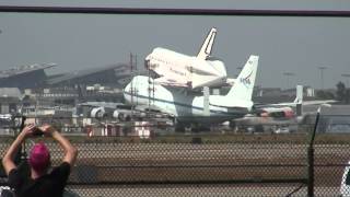 Space Shuttle Endeavour lands at LAX 9-21-2012