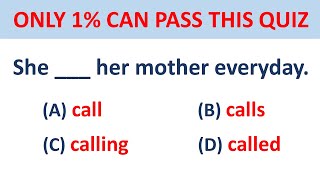Mixed Grammar Quiz: If you score over 90% on this quiz, your English is Great!