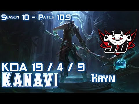 JDG Kanavi KAYN vs LEE SIN Jungle - Patch 10.9 KR Ranked