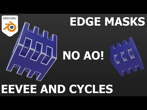 Procedural Edge Masks in Blender (Both EEVEE and Cycles) without AO!
