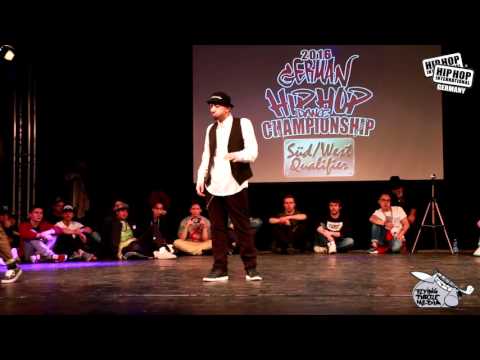 Dimi VS Easy T - Popping Semi Final - German Hip Hop Dance Championship 2016 Süd/West Qualifier