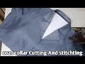 कोट Collar ब्लाउज Cutting And Stitchting Ladies Coat Collar In Hindi