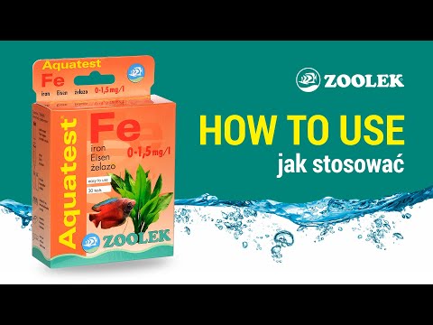 ZOOLEK Aqua Test Fe (1100) - Test na żelazo do akwarium słodkowodnego i morskiego