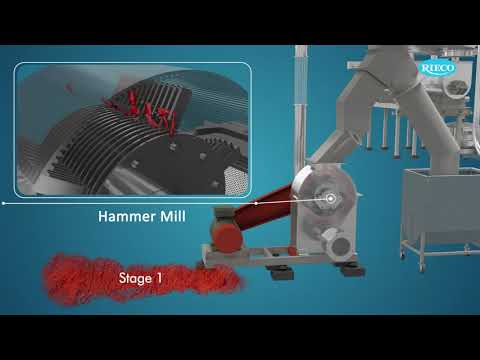 Chilli Processing Plant | Chilli Powder Making Machine | Red Chilli Grinding Machine - Rieco