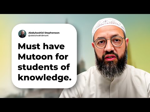 Most important books for Students of Knowledge : Website MUTOON TALIB ILM!