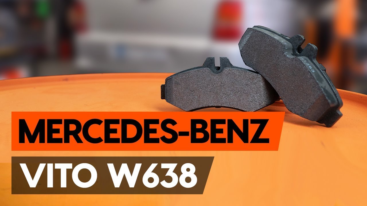 Comment changer : plaquettes de frein arrière sur Mercedes Vito W638 - Guide de remplacement