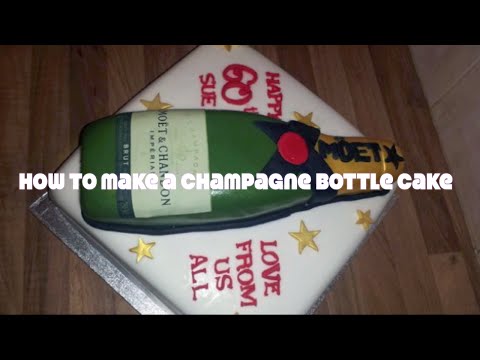 How to make a champagne bottle cake - food cakes