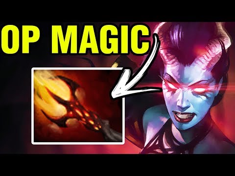 OP MAGIC - Fear Plays Queen of Pain WITH DAGON - Dota 2