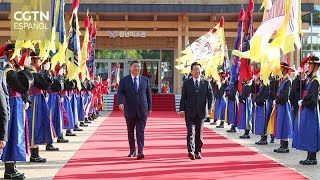 La República de Corea recibe al presidente chino Xi Jinping con una ceremonia de bienvenida