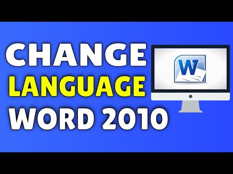 How To Change Language On Microsoft Word 2010 ✅