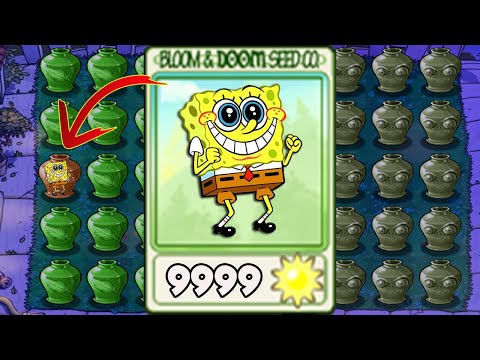 Vasebreaker Endless | 100% REPEATER Spongebob Plant - Plants vs Mod Spongebob