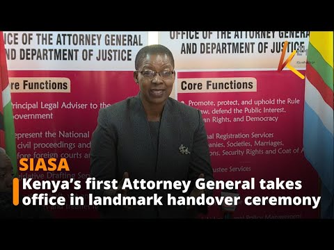 Kenya’s first Attorney General Dorcas Oduor takes office in landmark handover ceremony