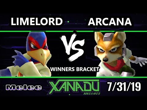 S@X 313 SSBM - LimeLord (Falco) Vs. Arcana (Fox) Smash Melee Winners Rd2