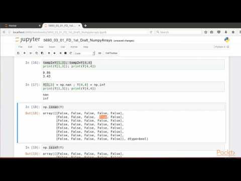 Numerical and Scientific Computing with SciPy Working with NumPy Arrays | packtpub com