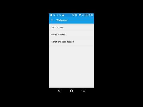 How to find Wallpaper on your Sony Xperia Settings
