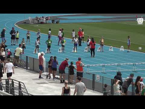 Boys U10 60M Hurdles Heat 2: 2023-24 State Combined Events Championships - Saturday